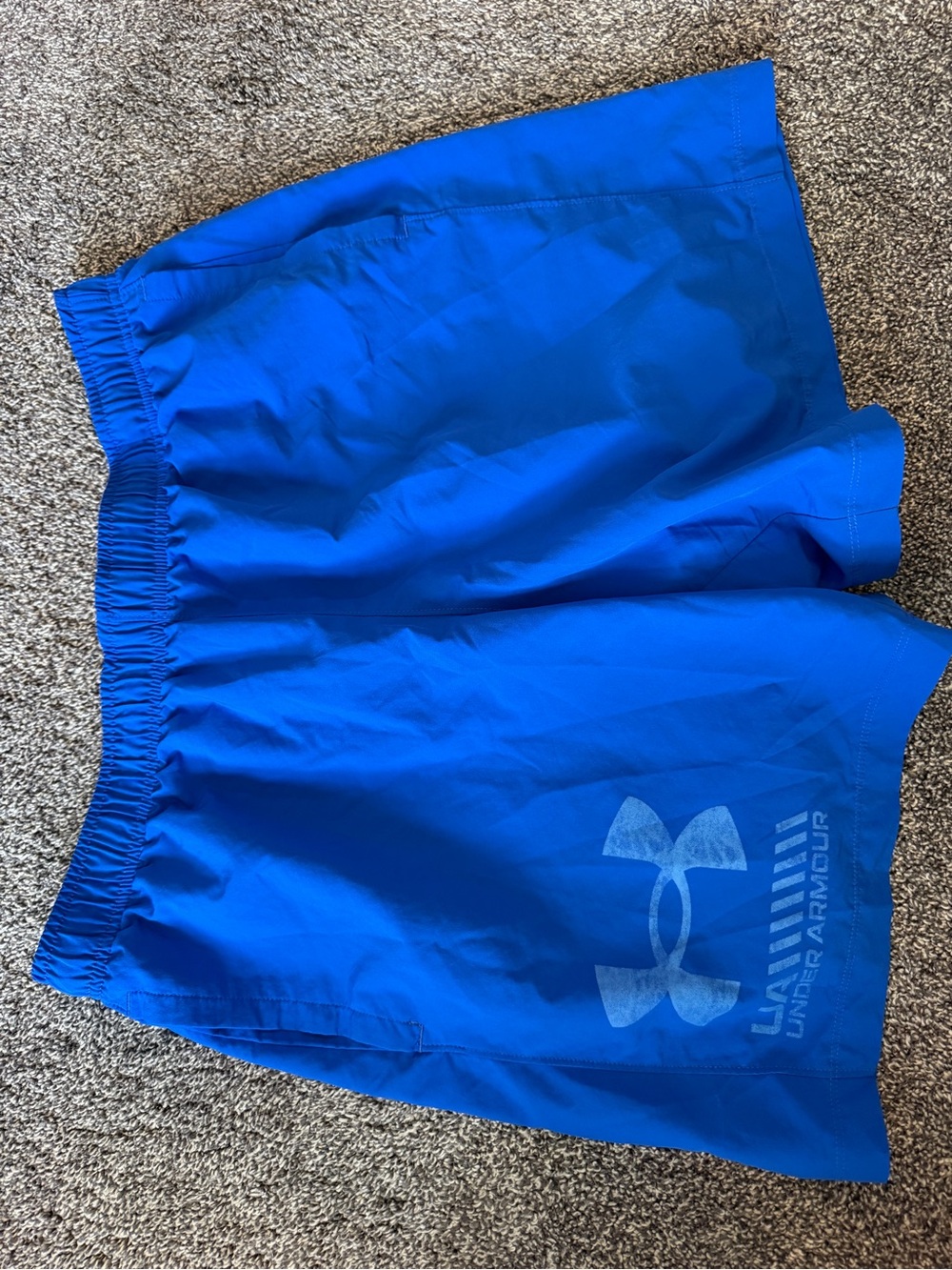 Under Armour Men’s Royal Blue Athletic Shorts with Logo